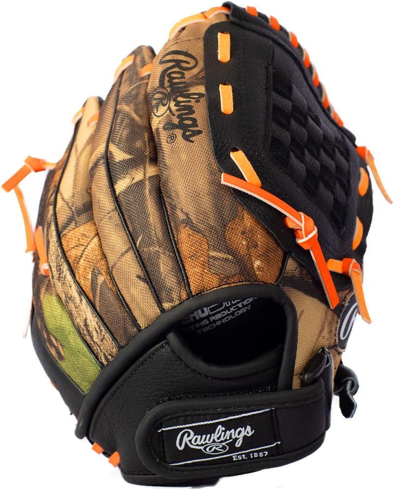 Rawlings Playmaker Camo Kids Baseball Glove for Kids 5-8 - TBall Glove – 10.5" - Right Hand Throw - Glove Fits on Left Hand - Make Selection Carefully - Image 1